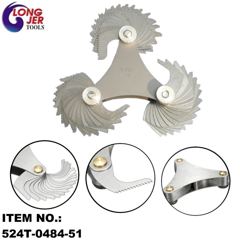 METRIC RADIUS GAUGE & SCREW PITCH GAUGE FOR MEASURING TOOLS